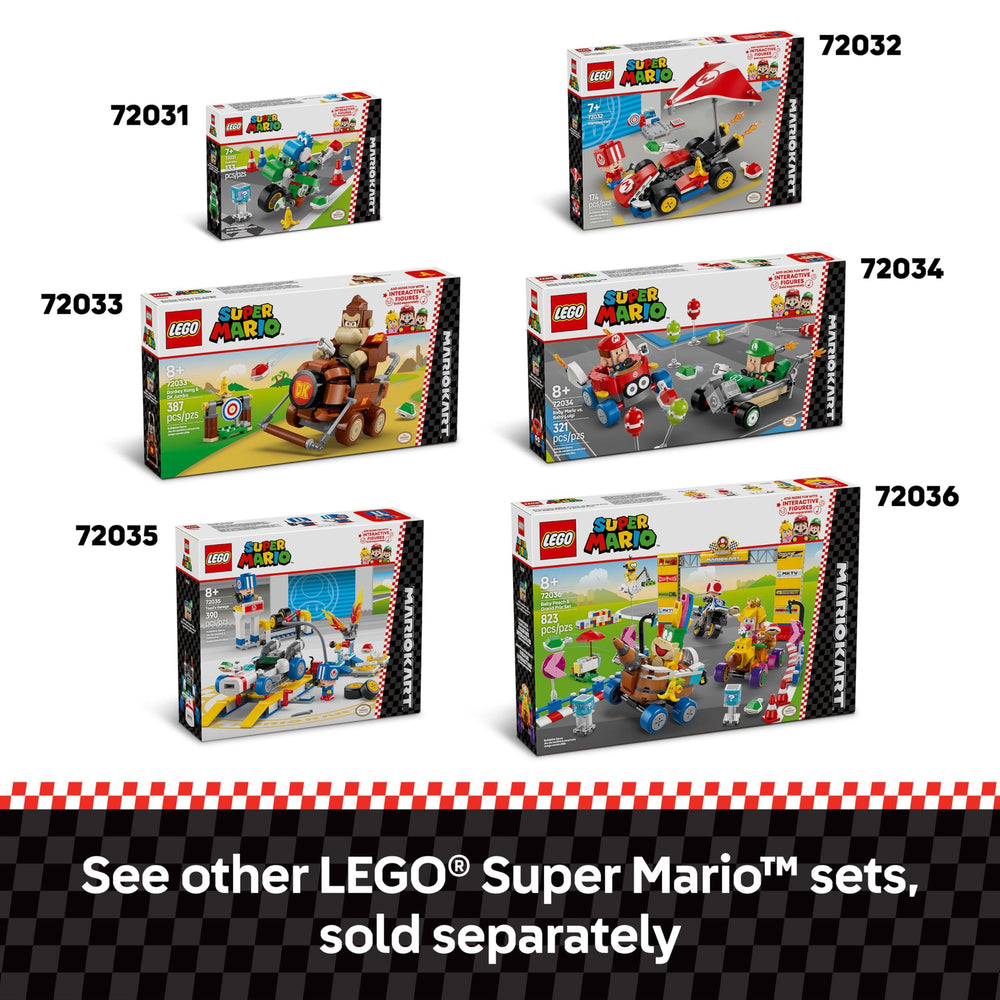 LEGO Super Mario escena ambientada en pista que inspira juego compartido