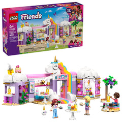 LEGO frontal del Unicorn Dream Café mostrando fachada colorida y entrada