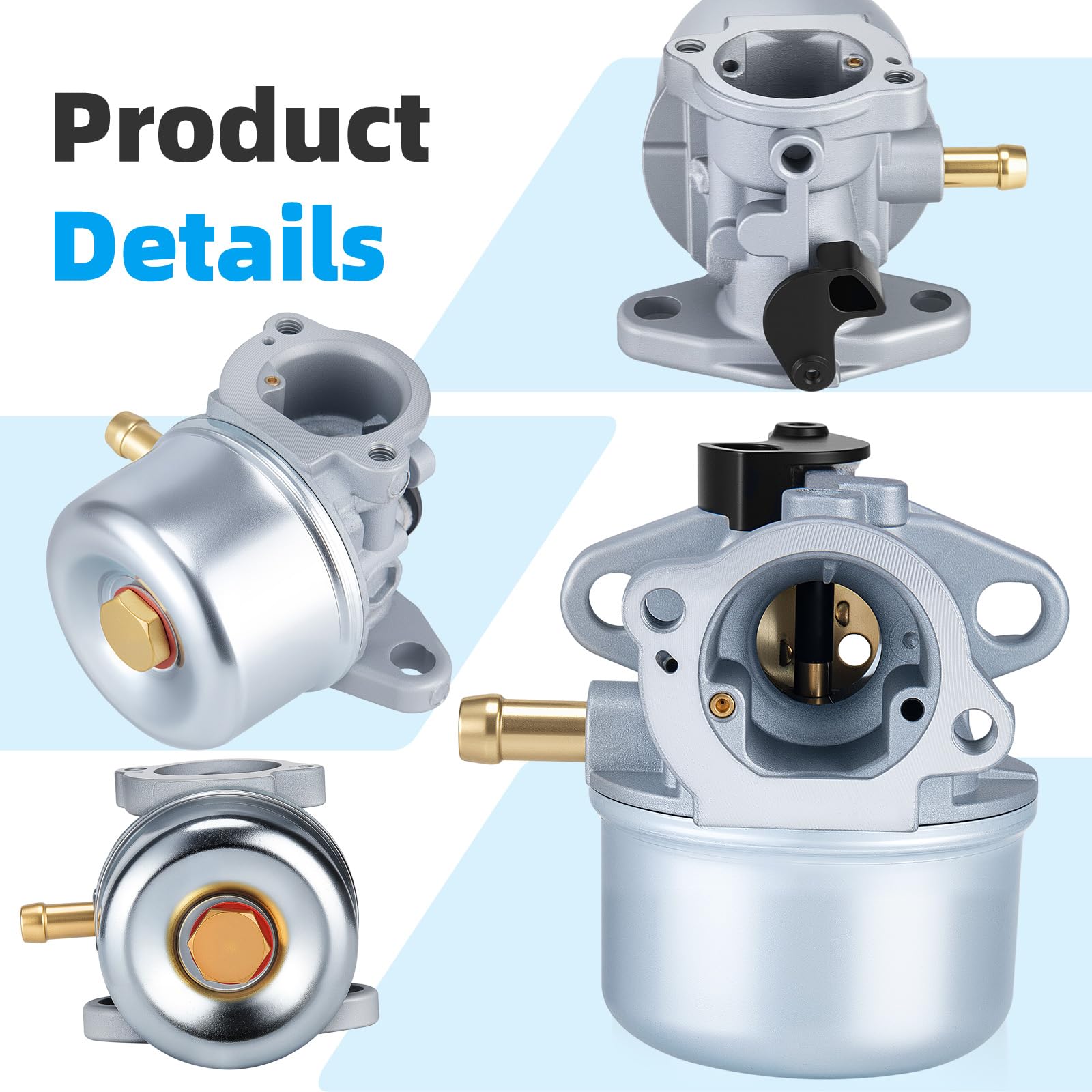 LEIMO KPARTS top port detail showing clean fuel pathway advantage
