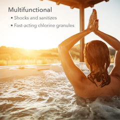 LEISURE TIME spa 56 granules close-up highlighting texture and fast-dissolving quality
