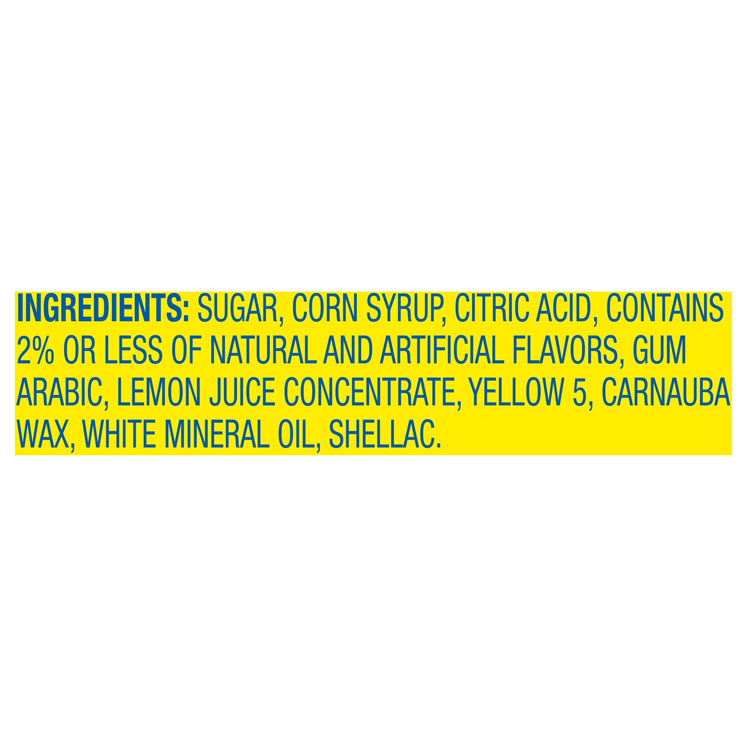 LEMONHEAD primer plano de textura crujiente y brillo del caramelo