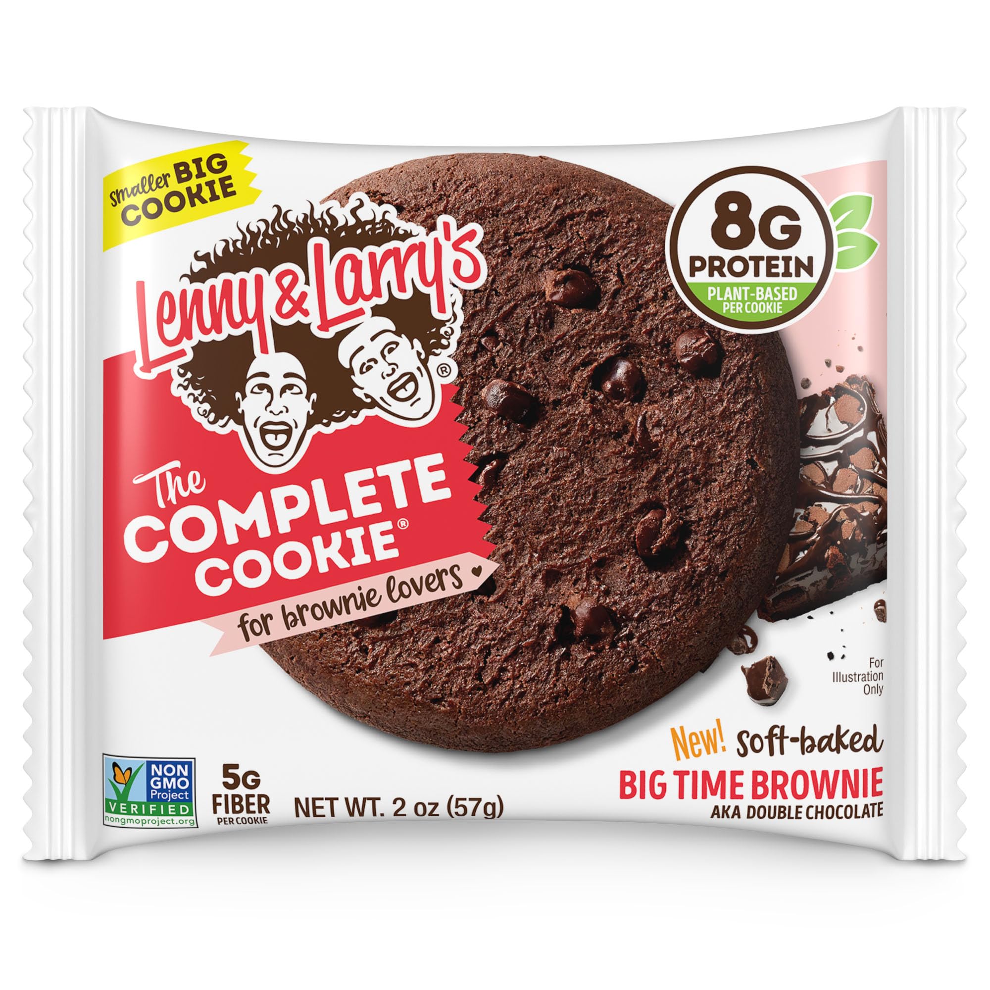Lenny & Larry's galleta en mano para comparar tamaño y llevar fácilmente