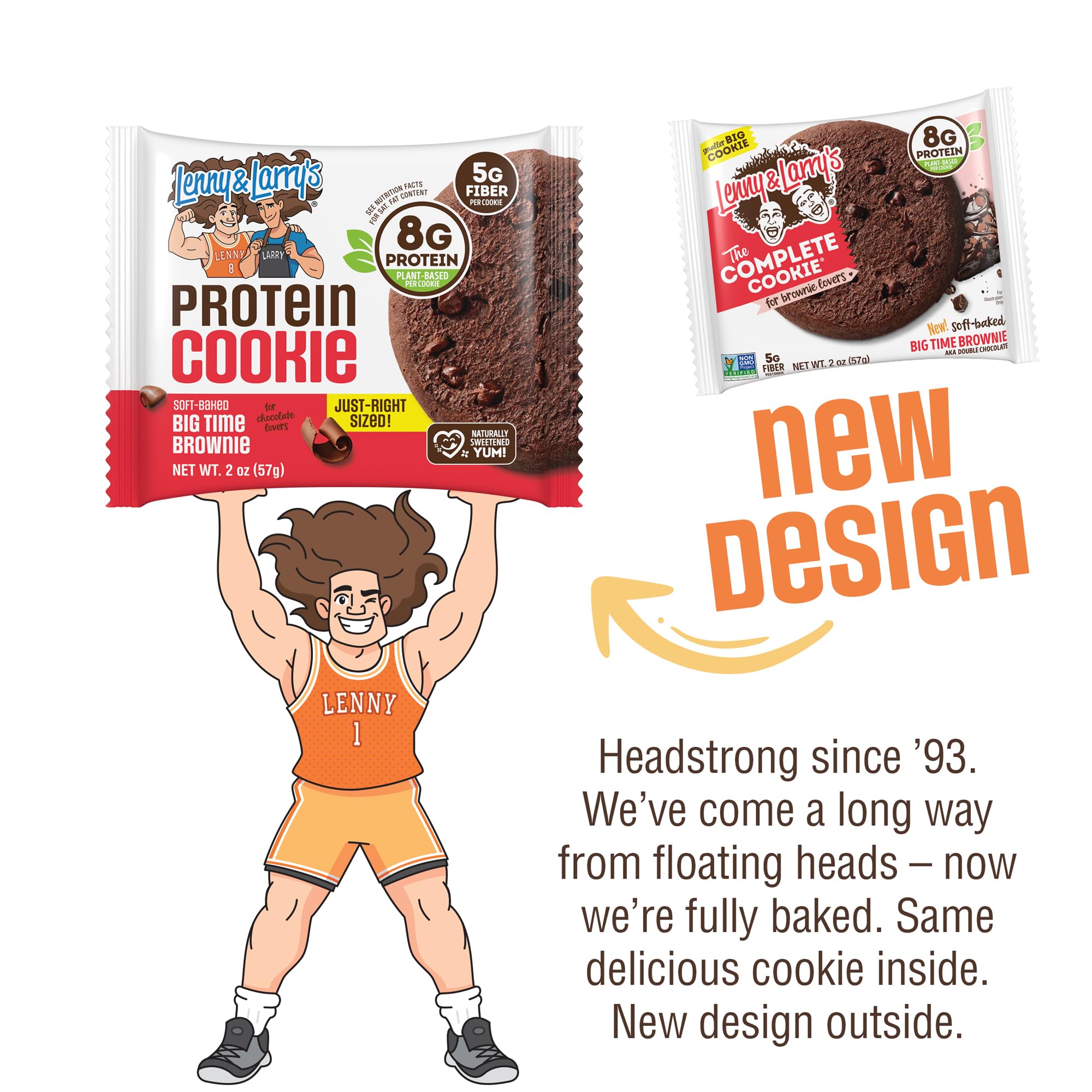 Lenny & Larry's detalle de la textura soft-baked que evidencia ternura