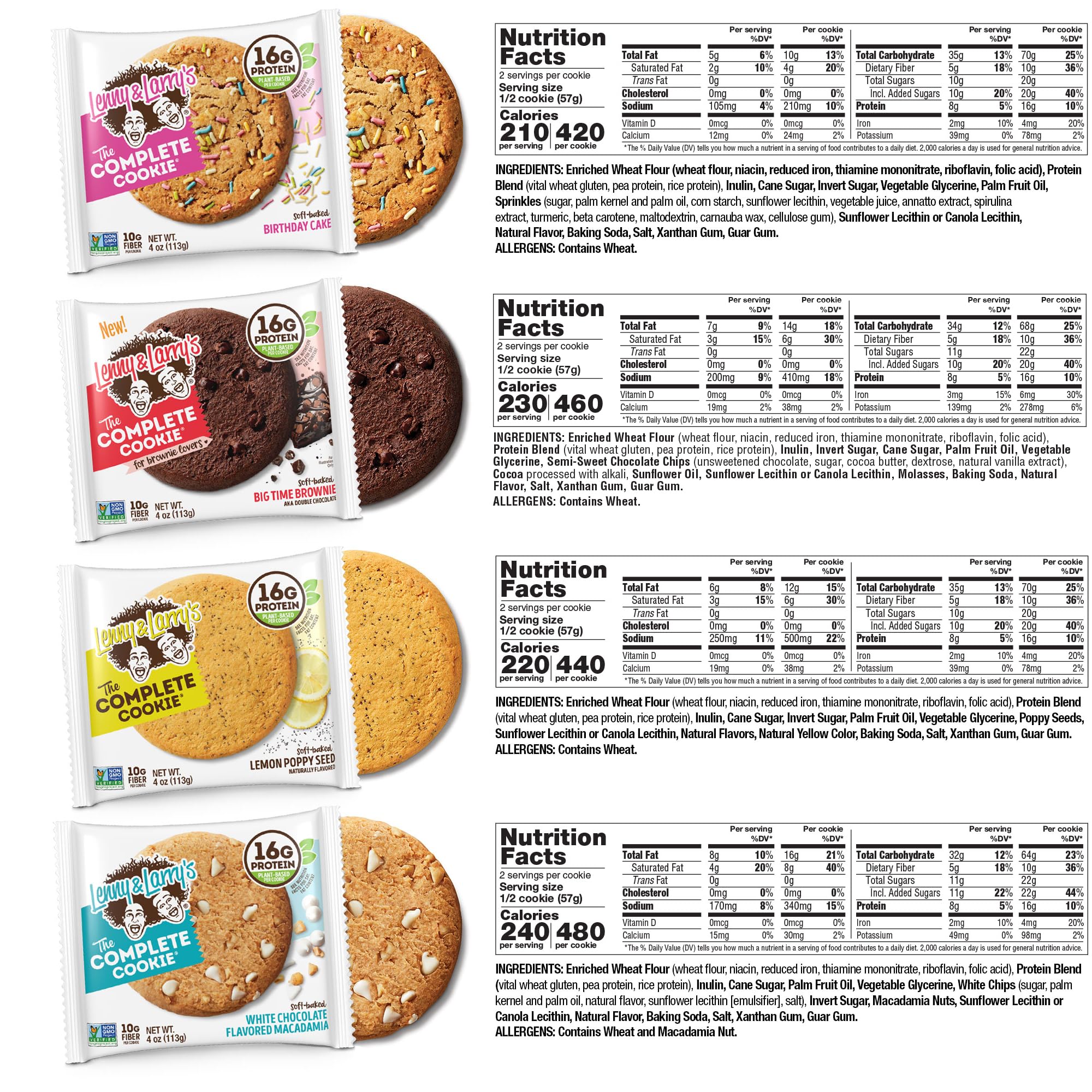 Lenny & Larry's galletas en empaques individuales, práctico para llevar y compartir