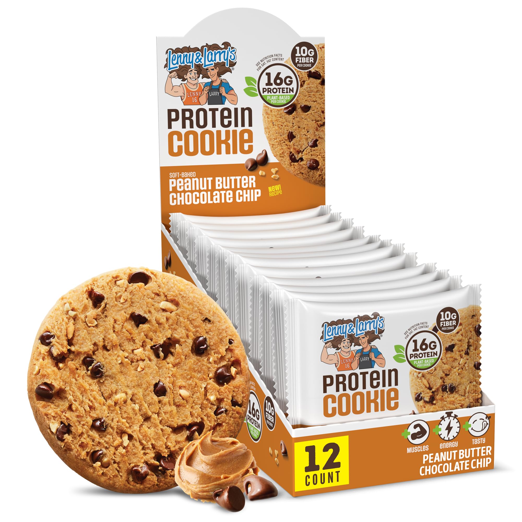 Lenny & Larry's front packaging showing flavor and benefits