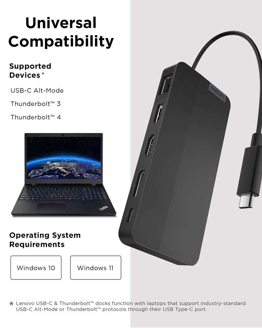 Lenovo conexión RJ45 Ethernet estable para trabajo con red Gigabit confiable