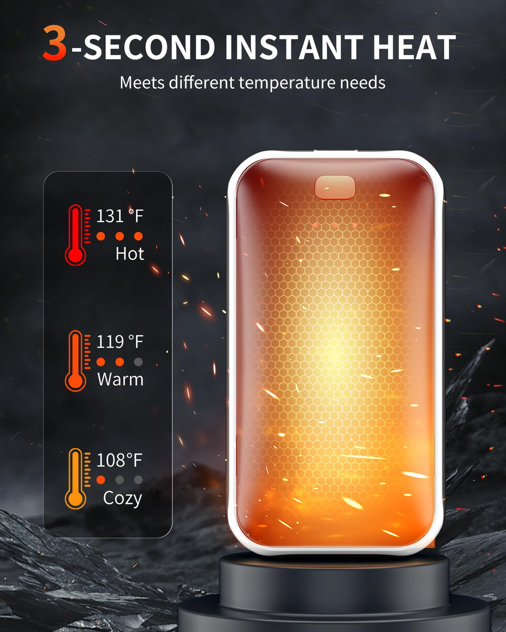 Lerat detalle de la textura que ofrece agarre cómodo y calor uniforme