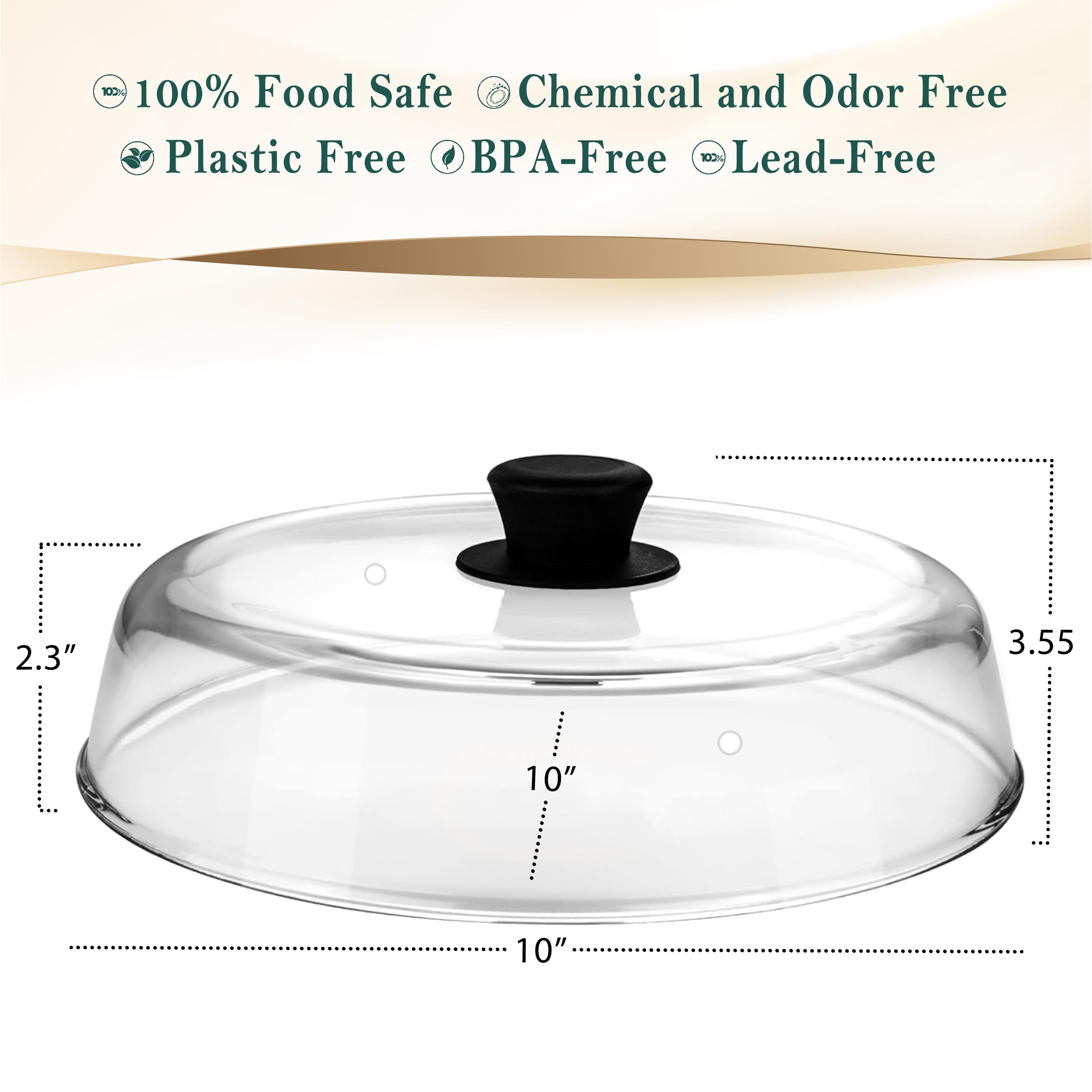 Le'raze primer plano del vidrio borosilicato resistente y duradero