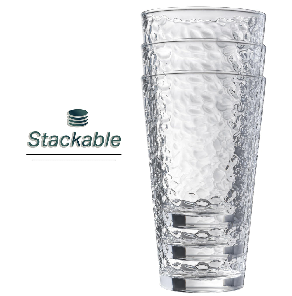 Le'raze vasos apilados para almacenamiento eficiente en cocina