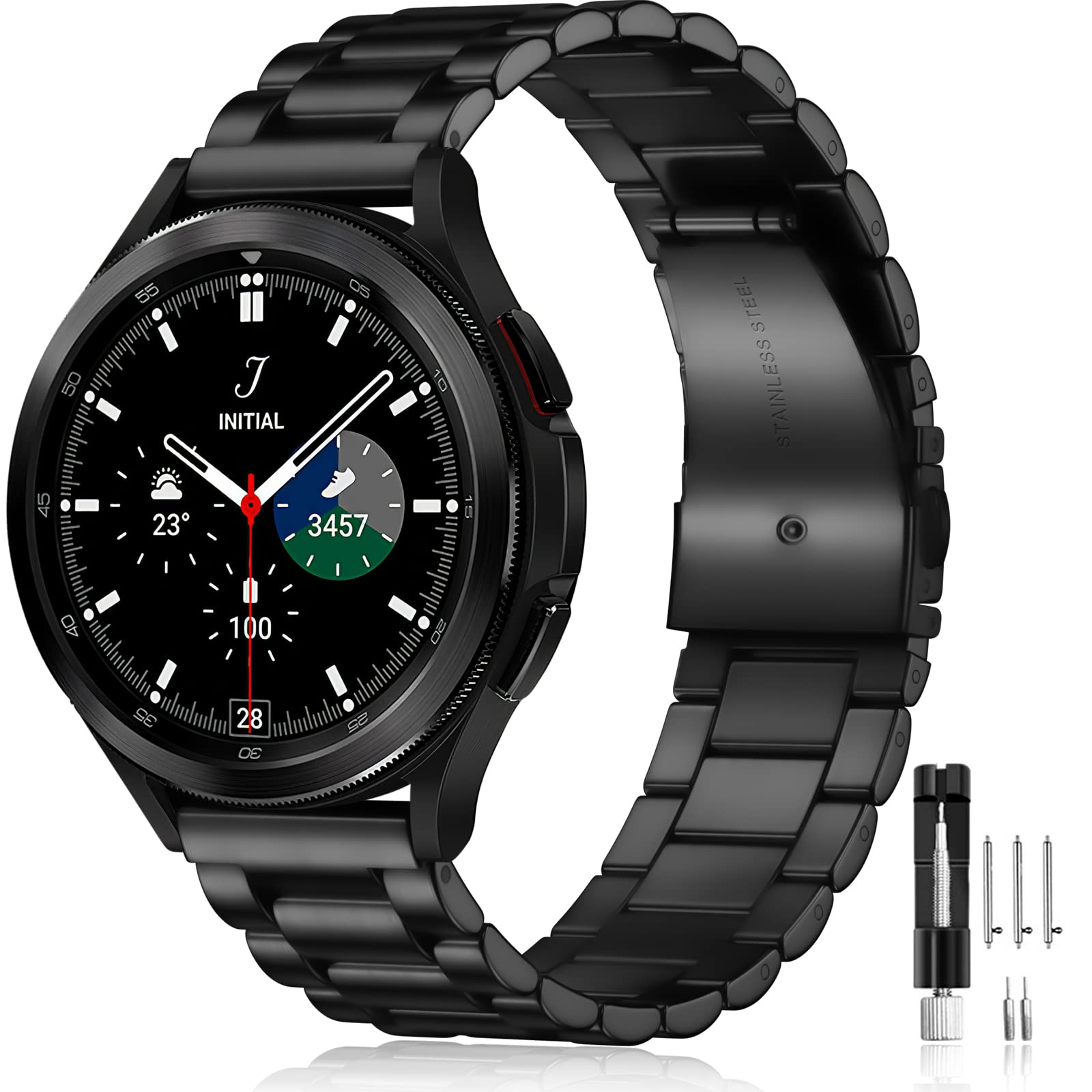 Lerobo correa frontal compatible Galaxy Watch con aspecto elegante y ajuste seguro