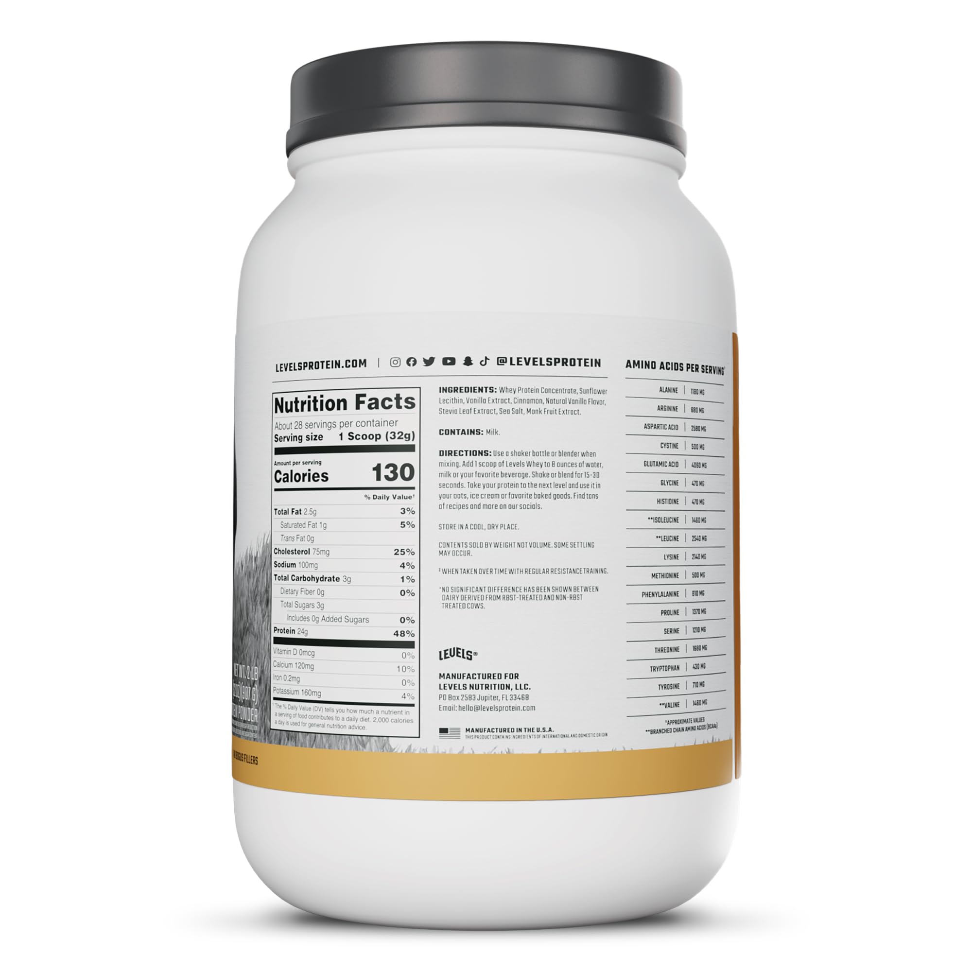 Levels Nutrition pancakes caseros hechos con la proteína para recetas altas en proteína