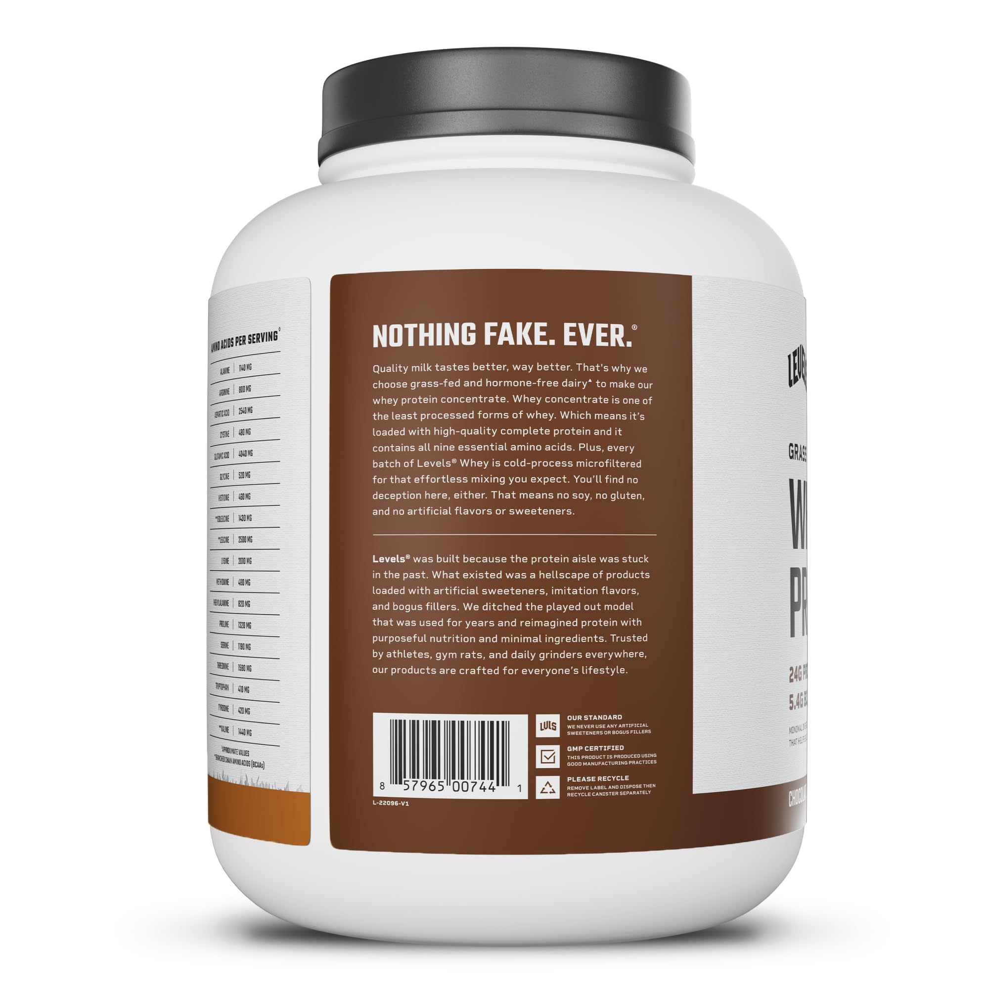 Levels Nutrition batido en manos tras entrenamiento mostrando recuperación cotidiana