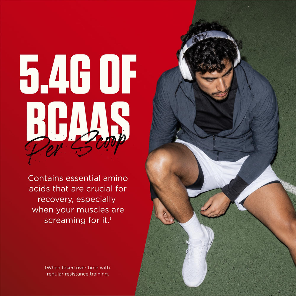 Levels Nutrition detalle de etiqueta nutricional mostrando proteínas y BCAA