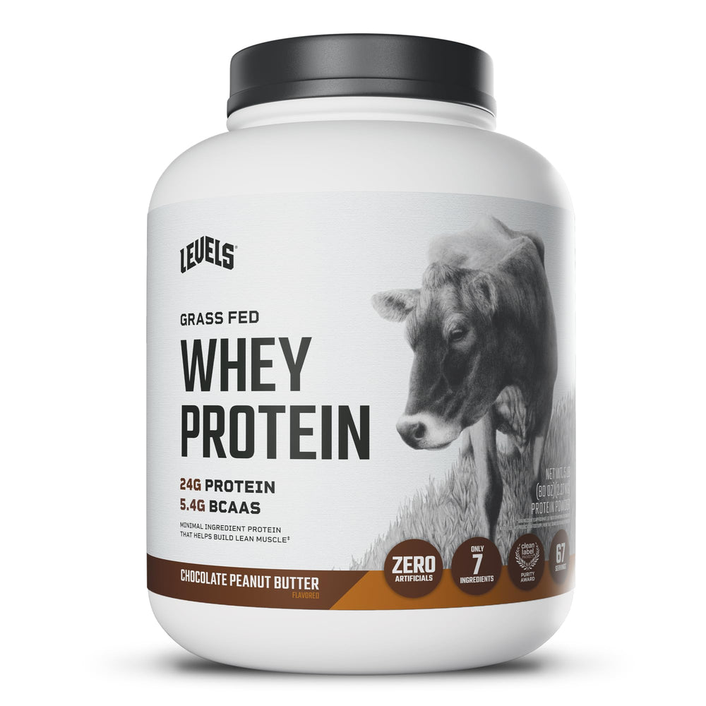 Levels Nutrition envase frontal 5LB mostrando etiquetado y beneficio de proteína limpia