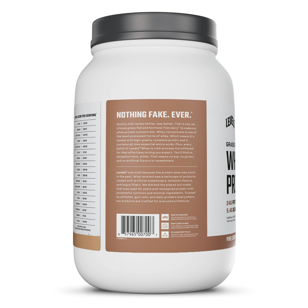 Levels Whey atleta sosteniendo shaker tras entreno, recuperación apoyada por la proteína
