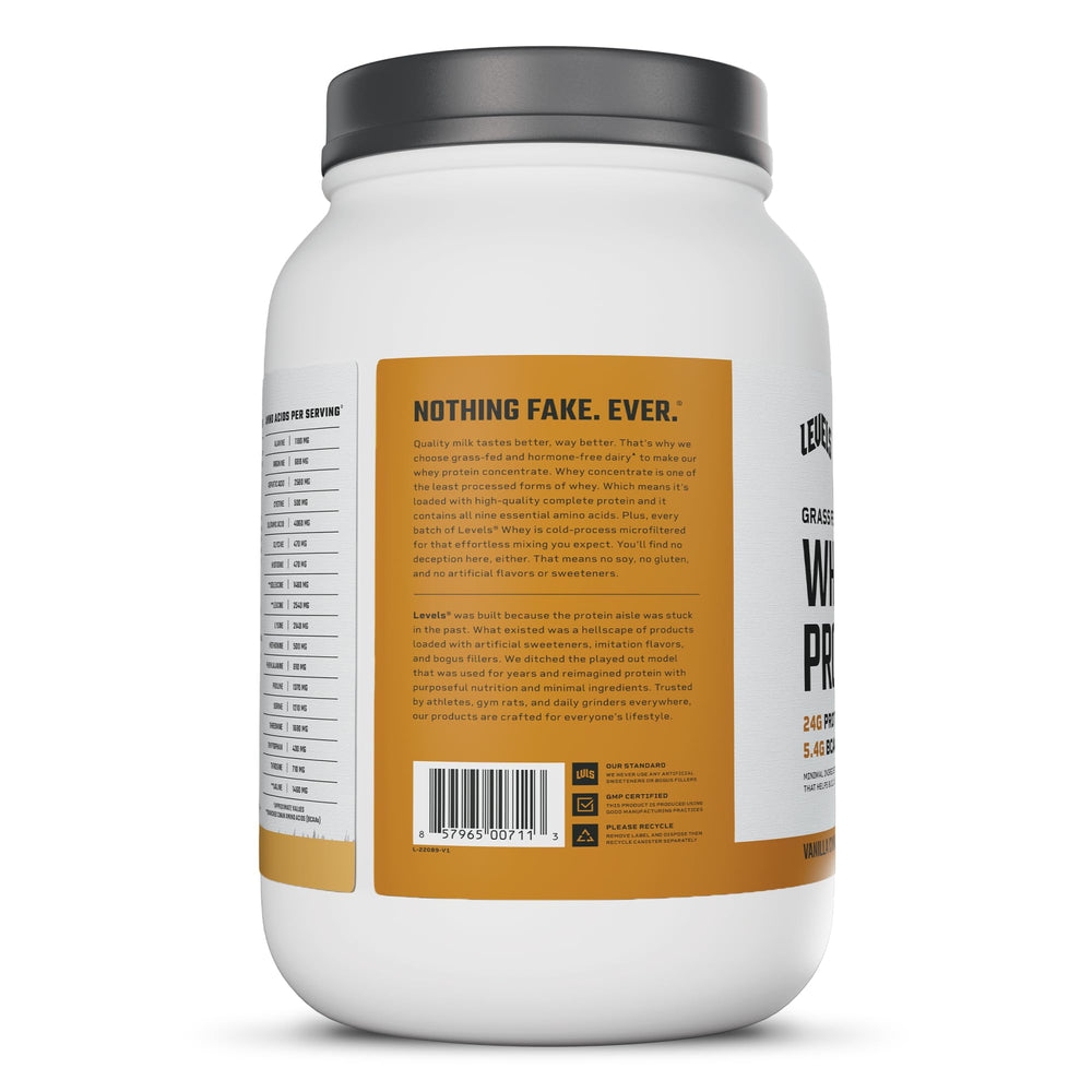 Levels Nutrition sello "Made in USA" destacando fabricación y calidad