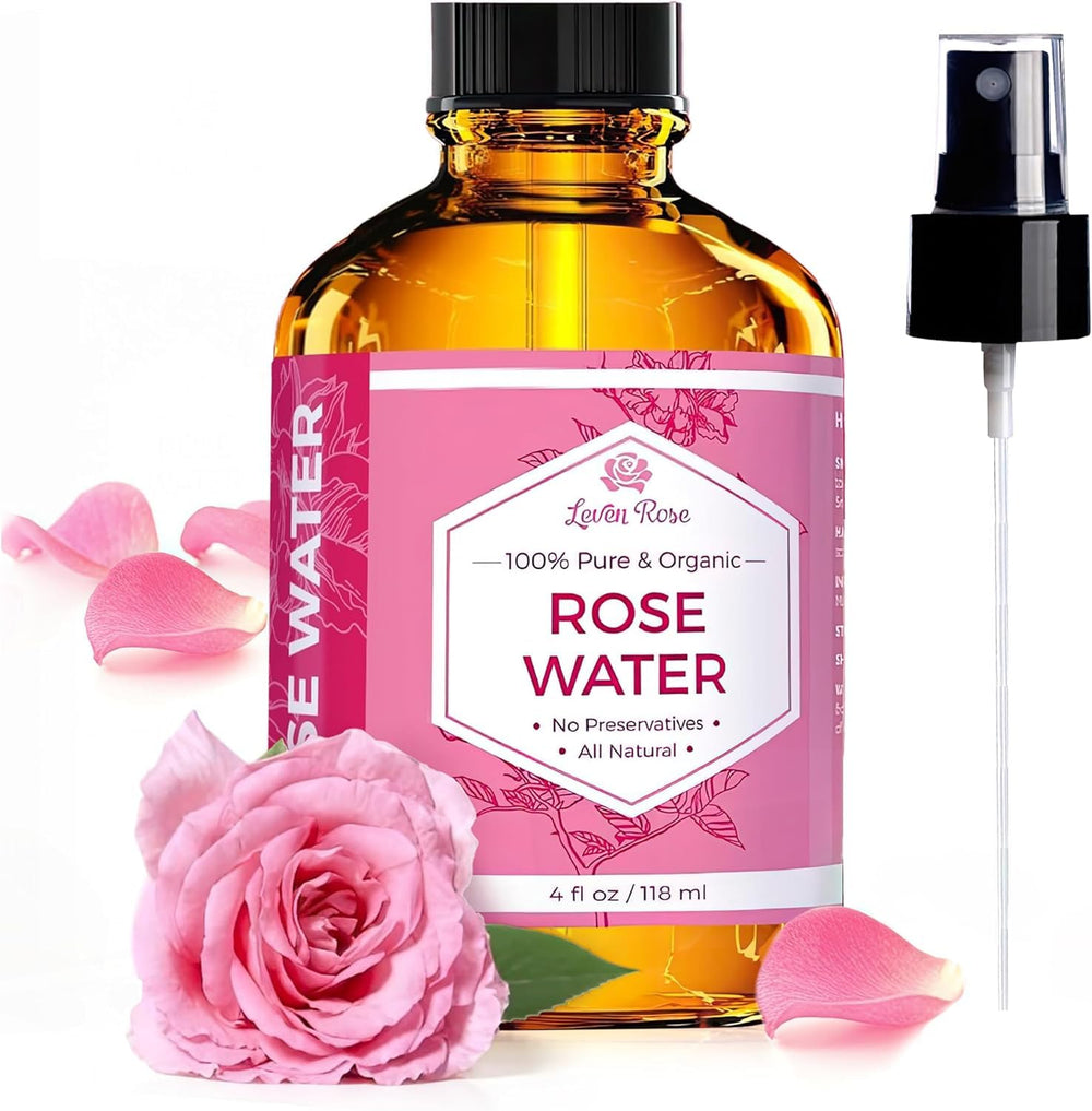 Leven Rose botella frontal mostrando etiqueta clara y pureza