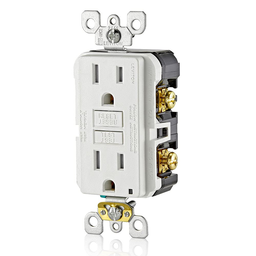 Leviton GFCI obturadores tamper-resistant cerrados protegen a niños