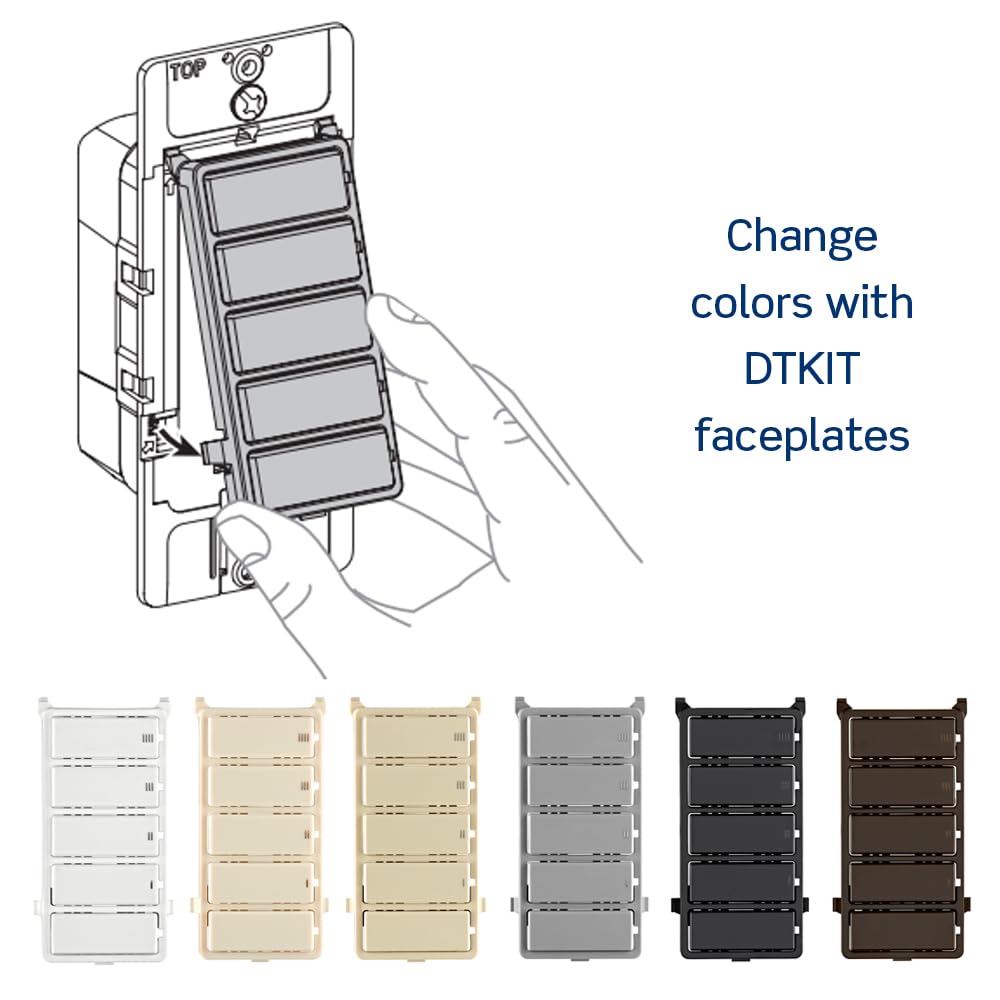 Leviton placas Decora opcionales para combinar estética interior