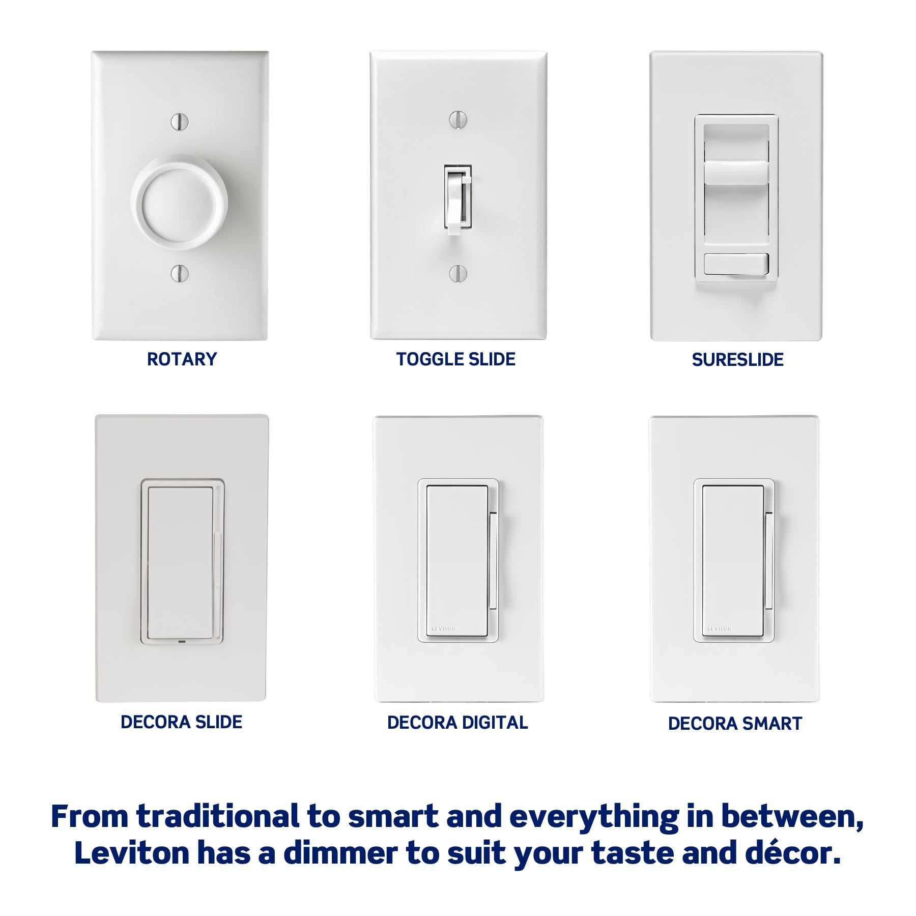 Leviton acabado blanco elegante integrándose con decoración moderna y discreción