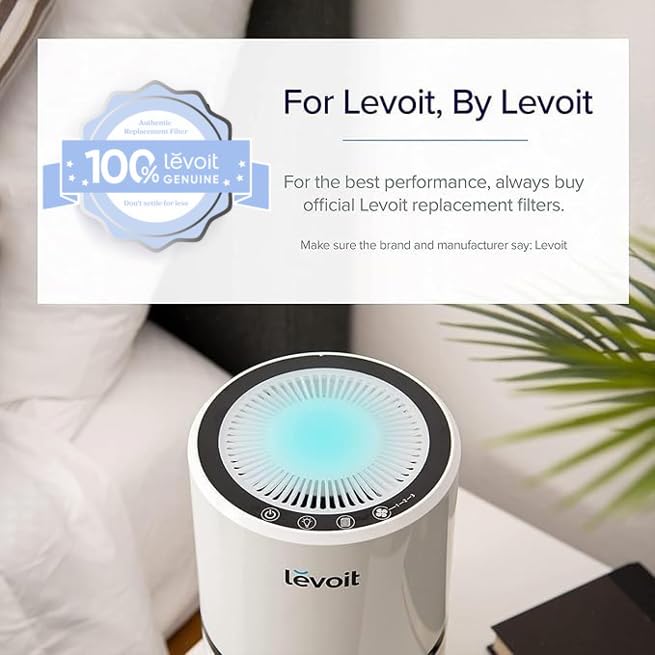 Levoit filtro LV-H132 prefiltro cercano atrapa pelos y polvo visible