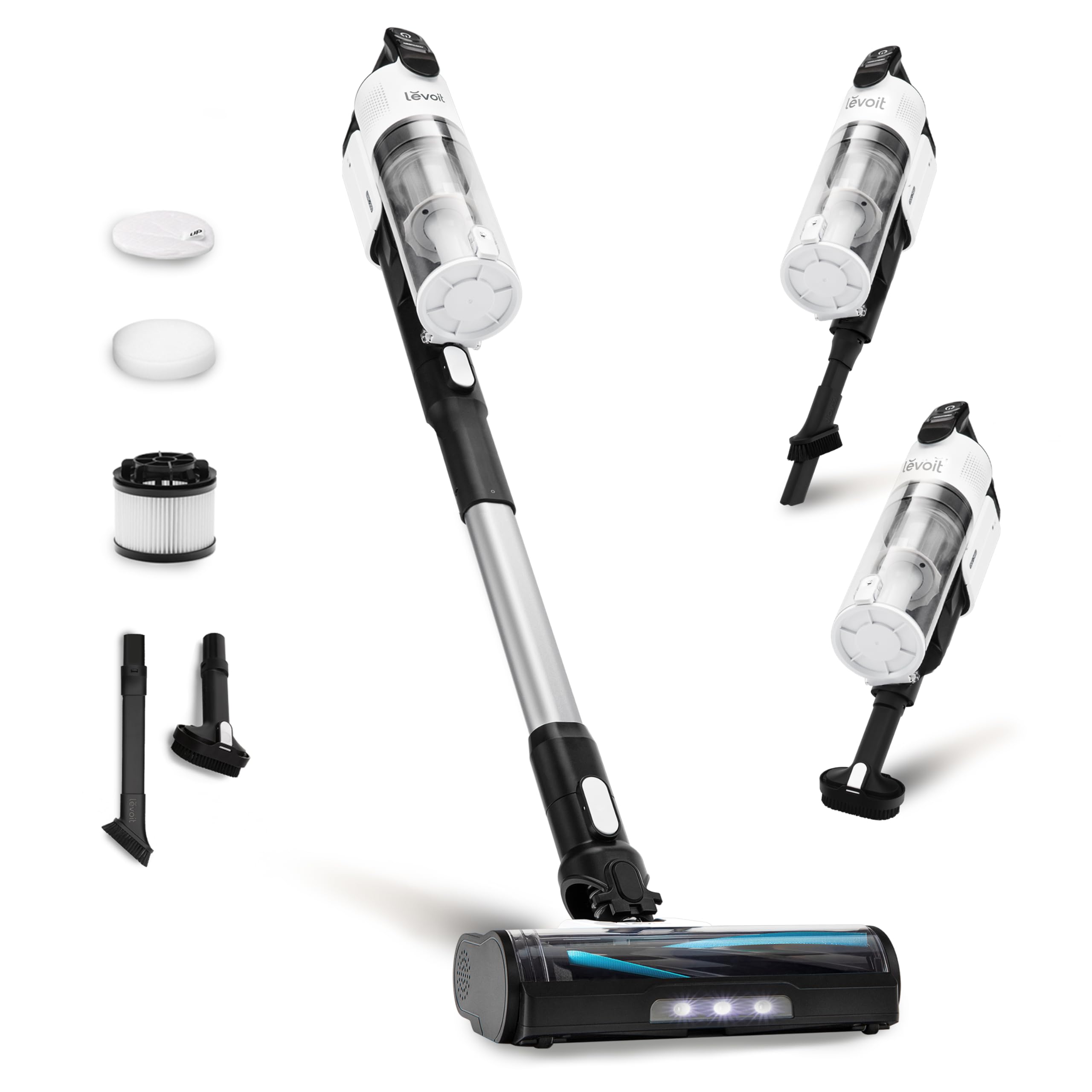 Levoit LVAC-200 vista frontal mostrando diseño compacto y portabilidad