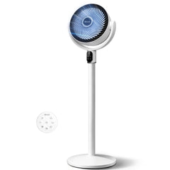 Levoit vista frontal del ventilador mostrando diseño y controles fácil de usar