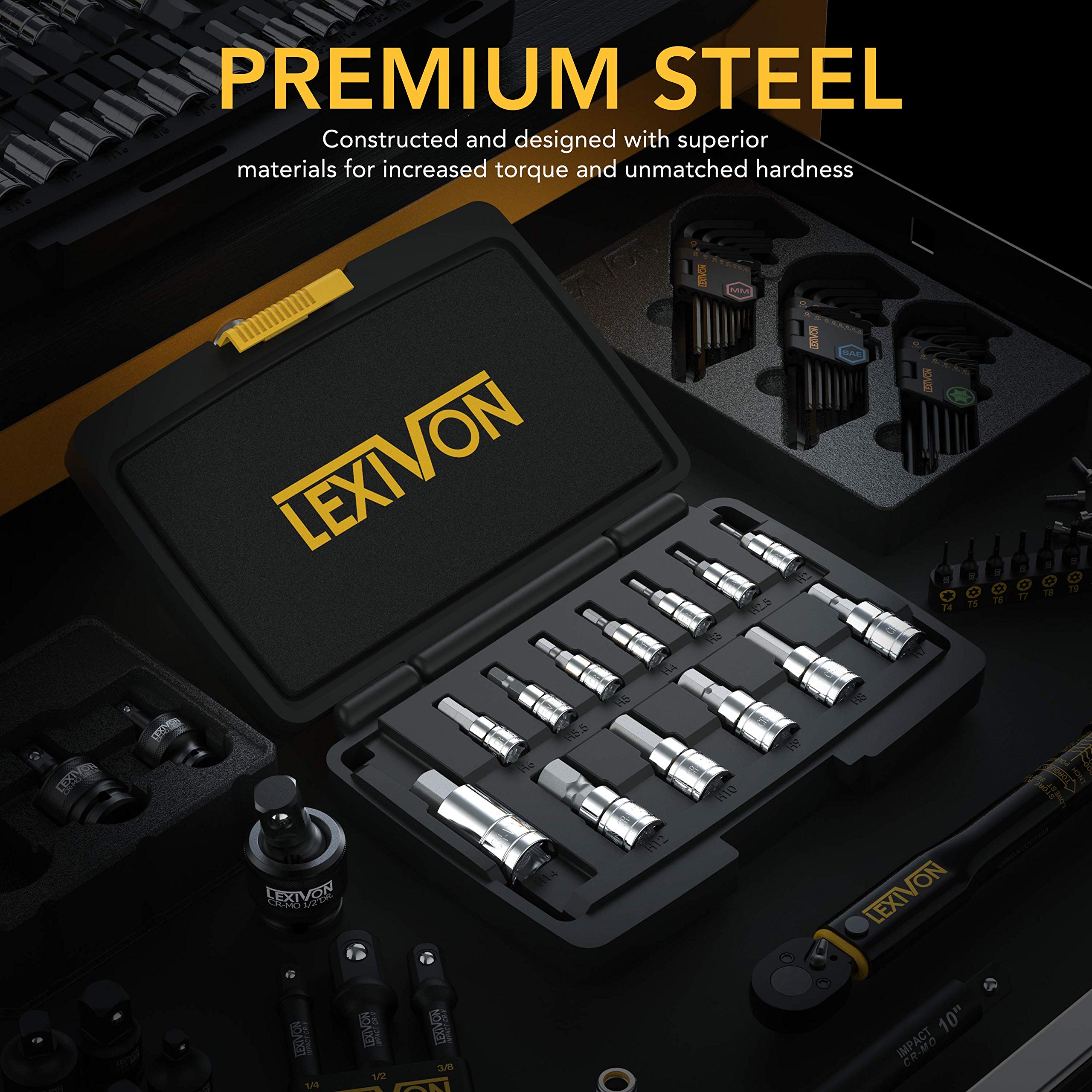 LEXIVON detalle de punta S2 endurecida mostrando precisión y durabilidad superior