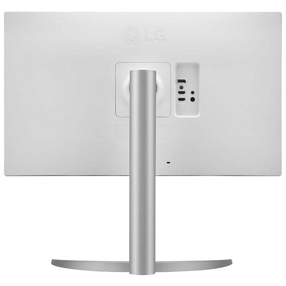 LG caja y accesorios del 27UP650K-W listos para instalación rápida