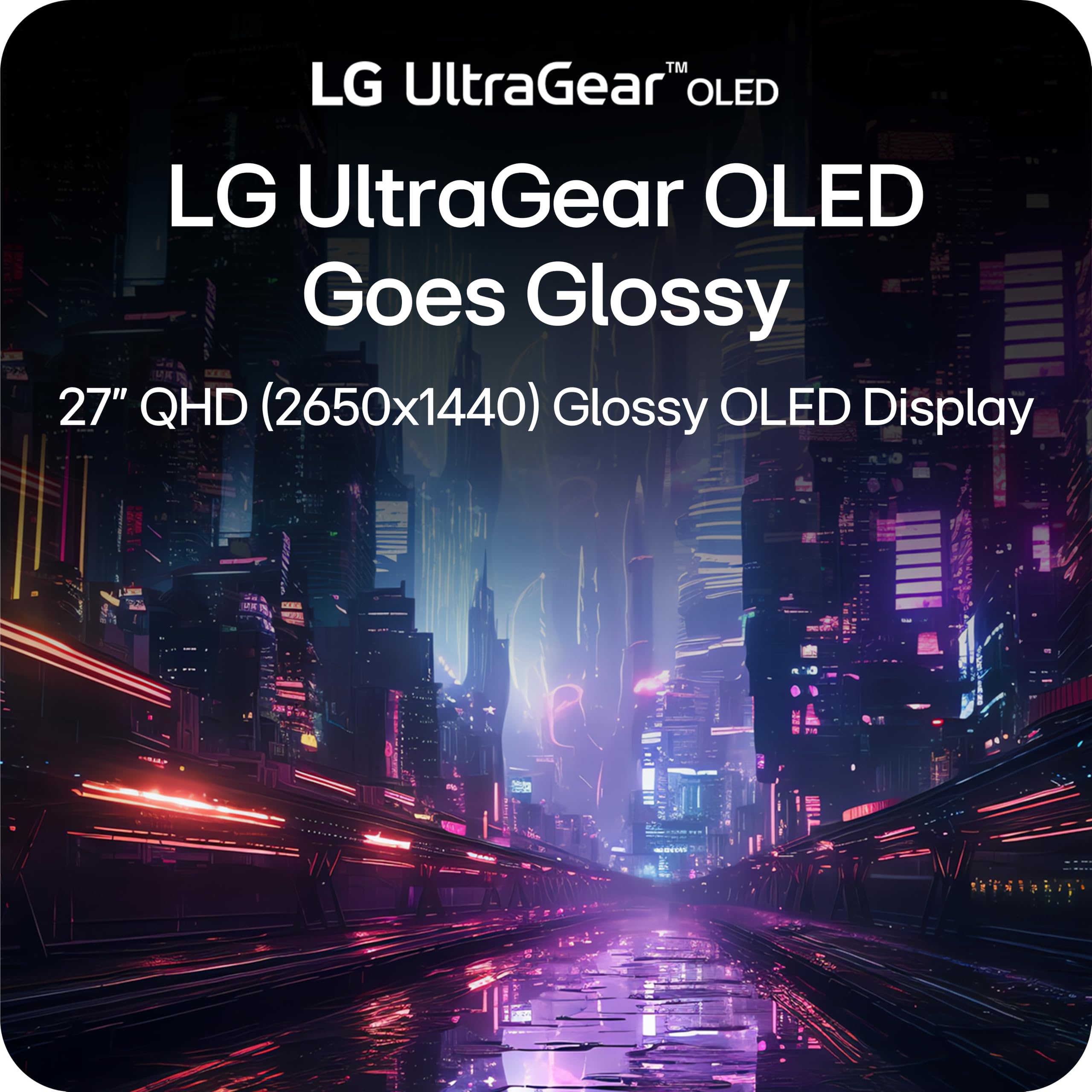 LG UltraGear detalle del brillo OLED, colores vivos y alto contraste