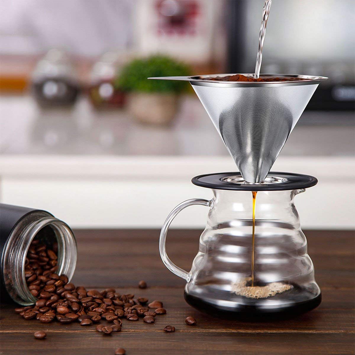 LHS dripper en ambiente matutino transmitiendo conveniencia