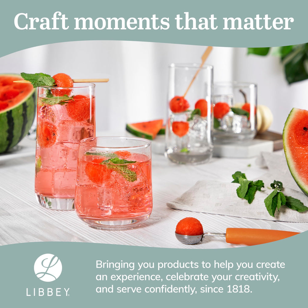 Libbey Ascent juego en mesa puesta, mejora la estética de la cena