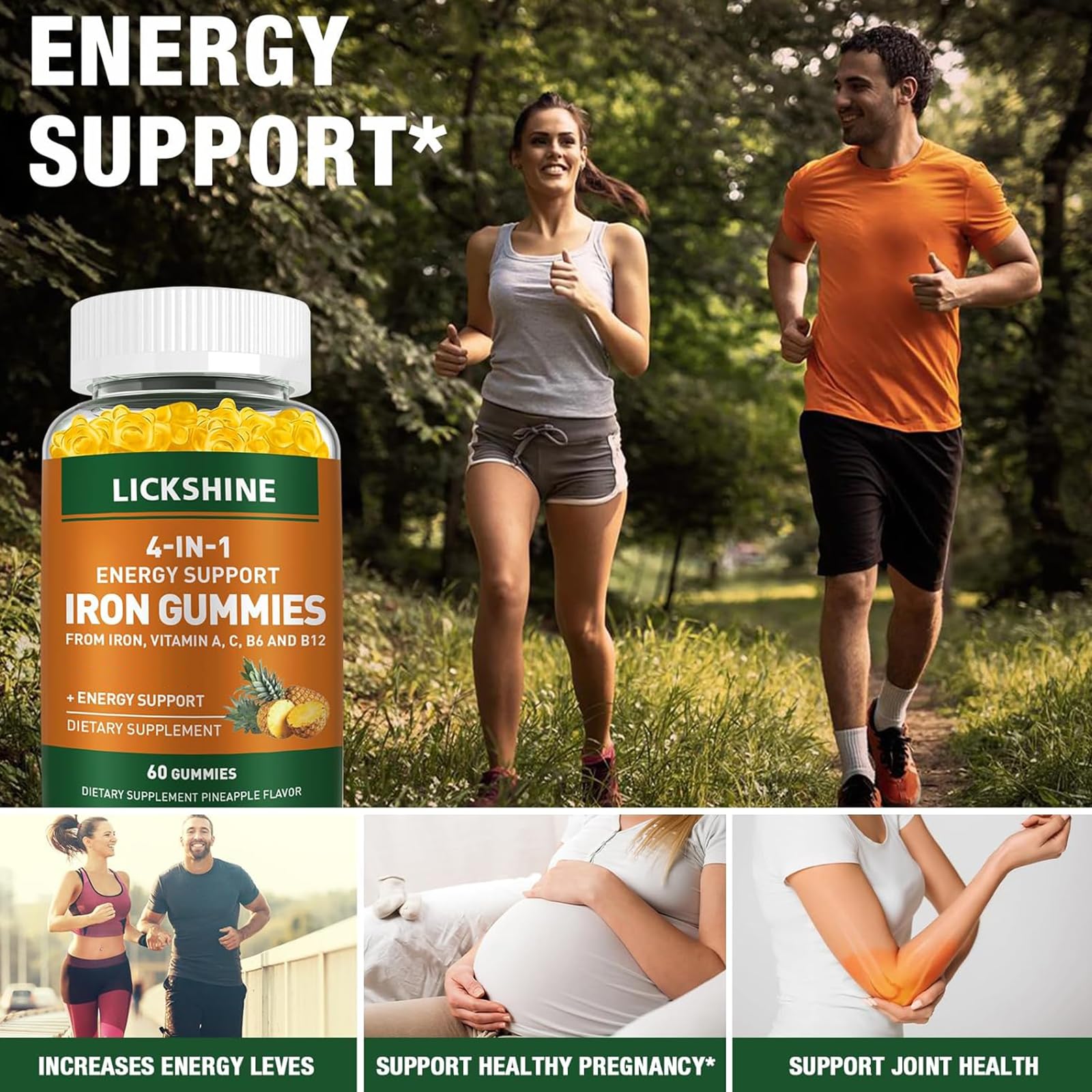 lickshine etiqueta nutricional en detalle que destaca hierro y vitaminas