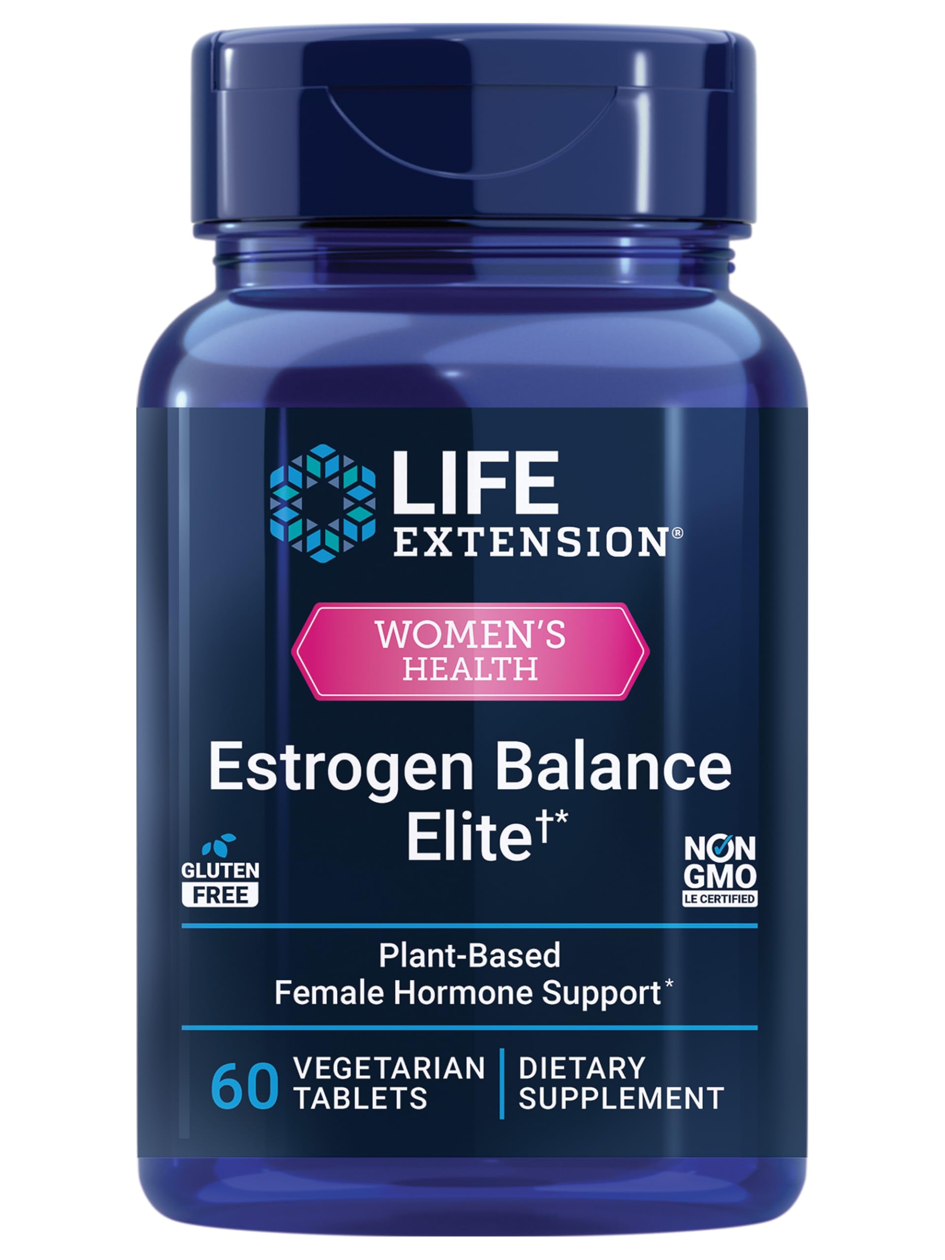 Life Extension envase frontal mostrando el producto y beneficios visibles