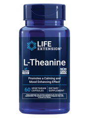 Life Extension frasco delantero mostrando etiqueta y beneficio tranquilidad