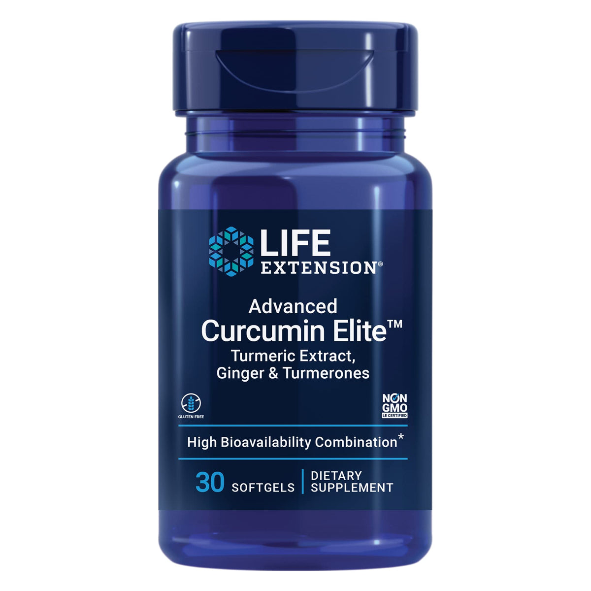 Life Extension frasco frontal mostrando etiqueta y beneficio de absorción
