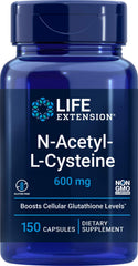 Life Extension frasco frontal mostrando etiqueta y cantidad, confianza en calidad