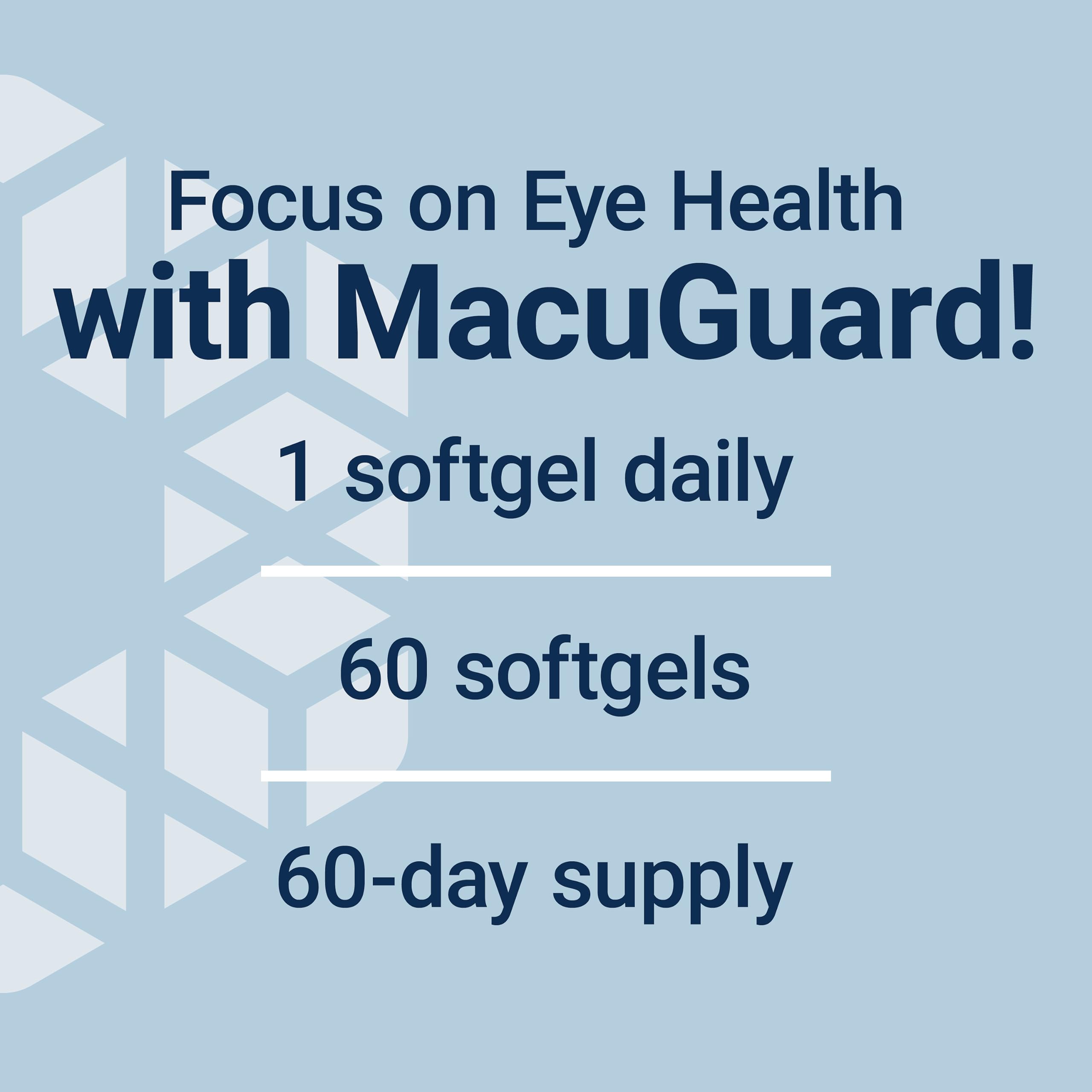 Life Extension botella abierta MacuGuard con softgels listos para tomar