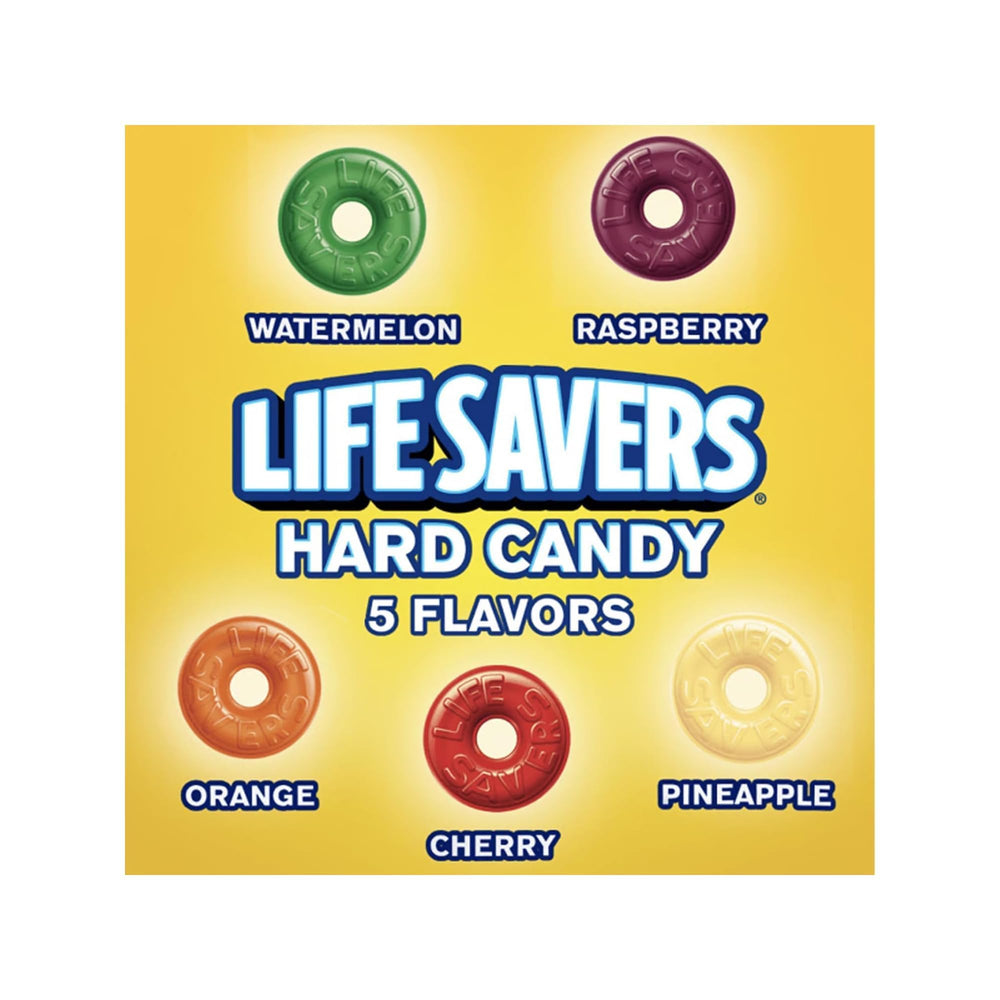 Life Savers etiqueta nutricional en bolsa mostrando información clara y útil