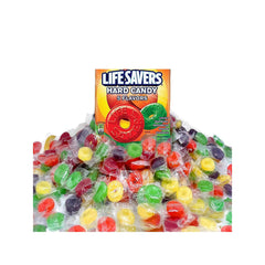 Life Savers bolsa frontal mostrando 2 lb y mezcla de sabores, conveniencia visible