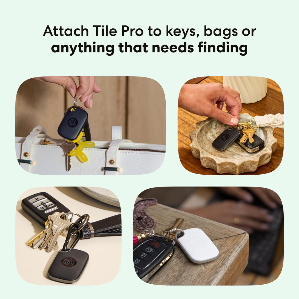 Detalle de textura del Tile Pro de Life360 que sugiere durabilidad y resistencia