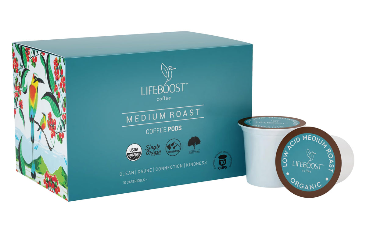 Lifeboost frontal del empaque mostrando cápsulas y beneficios