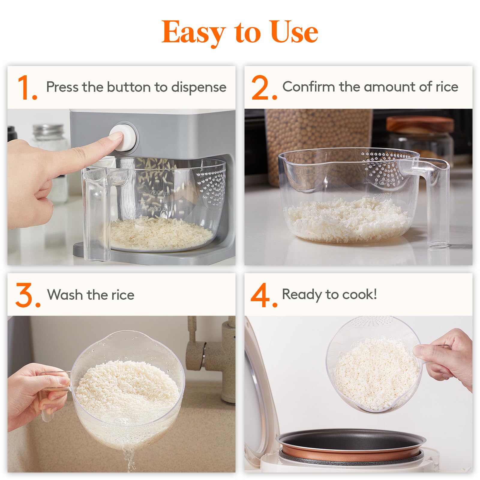 Lifewit en ambiente de cocina organizada que mantiene el espacio ordenado