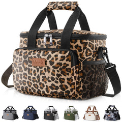Lifewit bolsa frontal leopardo, elegante y práctica para llevar comida