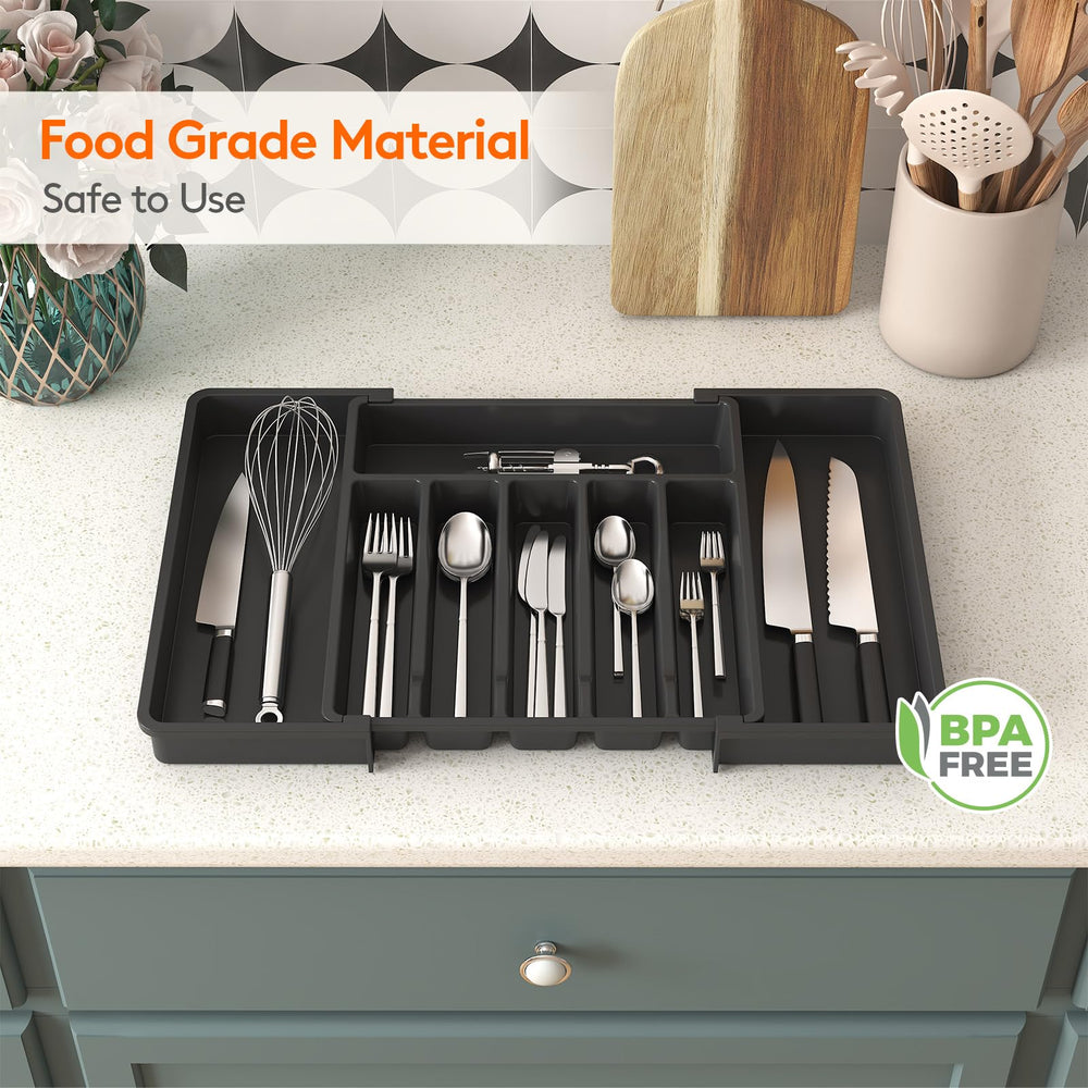 Lifewit detalle del borde ergonómico para extraer la bandeja con facilidad