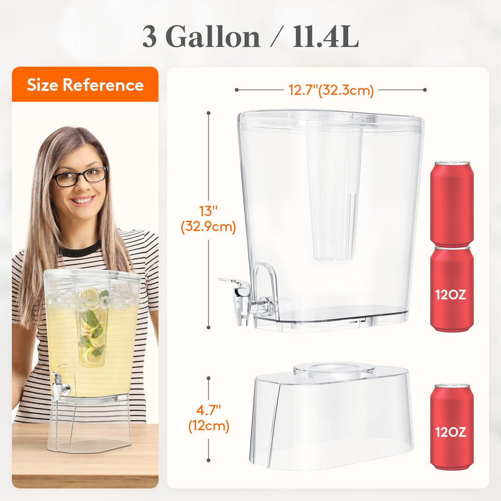 Lifewit columna infusora en primer plano con frutas para infusión sin obstrucciones