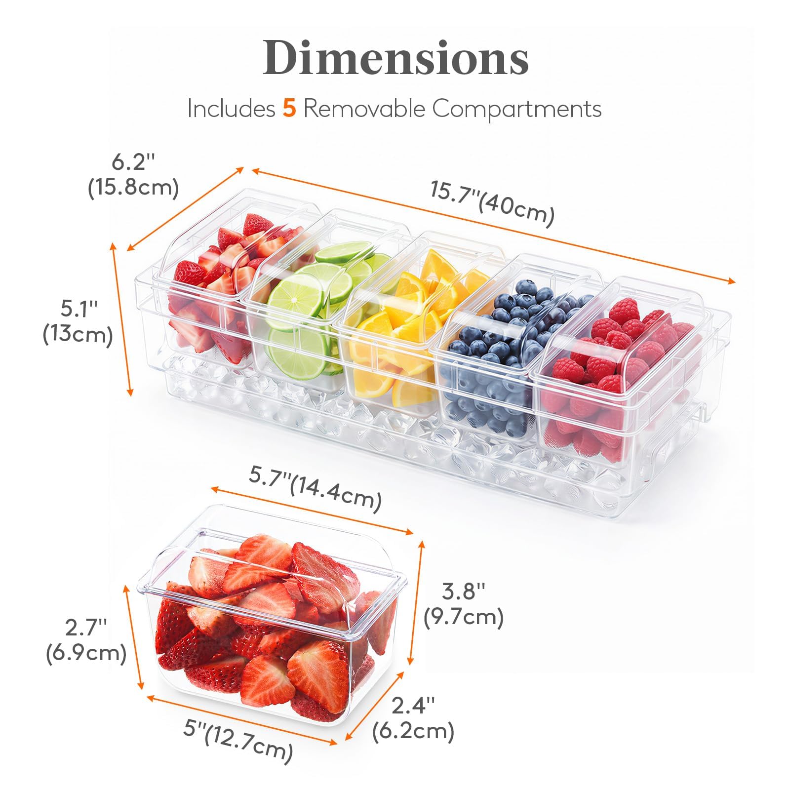 Lifewit compartimento inferior con hielo manteniendo ingredientes fríos