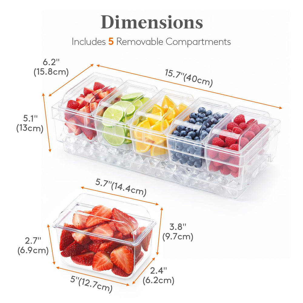 Lifewit compartimento inferior con hielo manteniendo ingredientes fríos