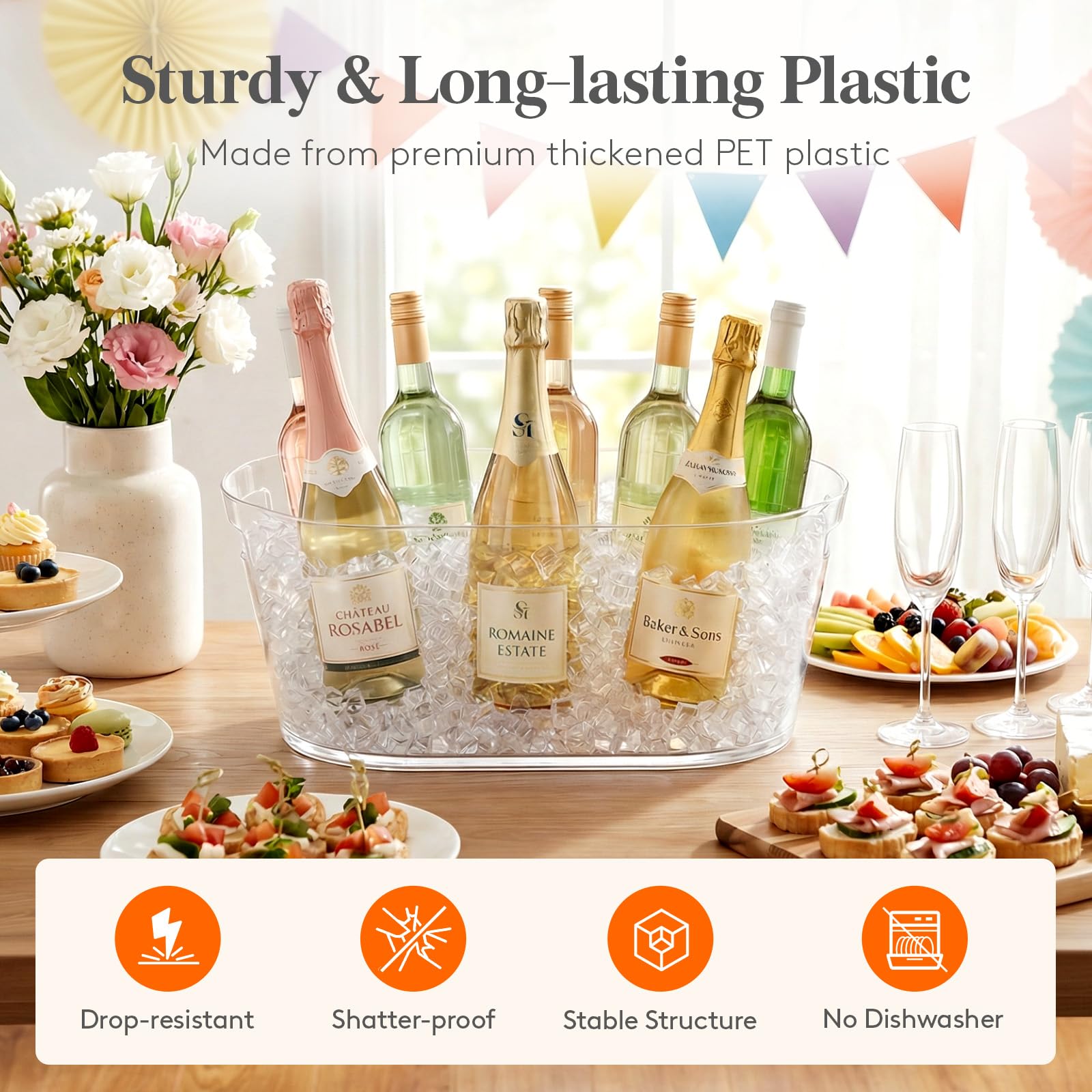 Lifewit comparación de tamaño con botellas para referencia visual