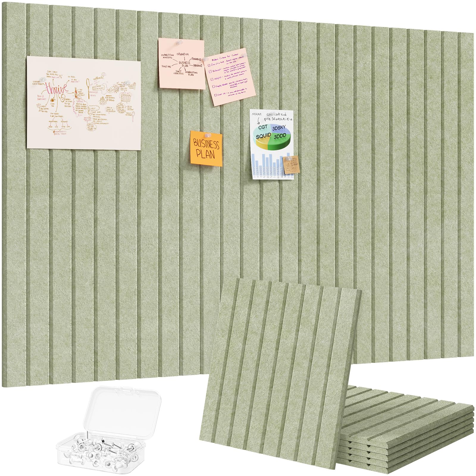 Lifewit vista frontal del tablero 36×24 organizado y elegante
